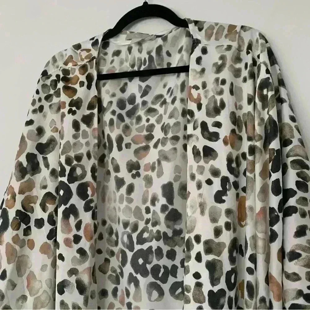 Nordstrom Animal Print Kimono One Size - Picture 3 of 7